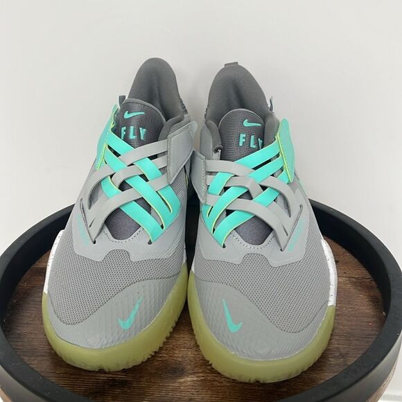 NWOT Youth Nike Zoom Flight 2 smoke Grey Lemon Twist size 5.5 Y - Picture 4 of 9